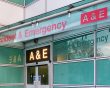 Entrance to a hospital A&E department