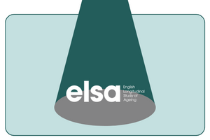 A spotlight shines on the ELSA logo