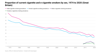 Current cigarette and e-cigarette smokers by sex image