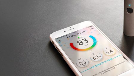 Phone app measuring air quality