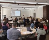 Delegates at the LCN conference listen to Dr Sarah Bunn's keynote